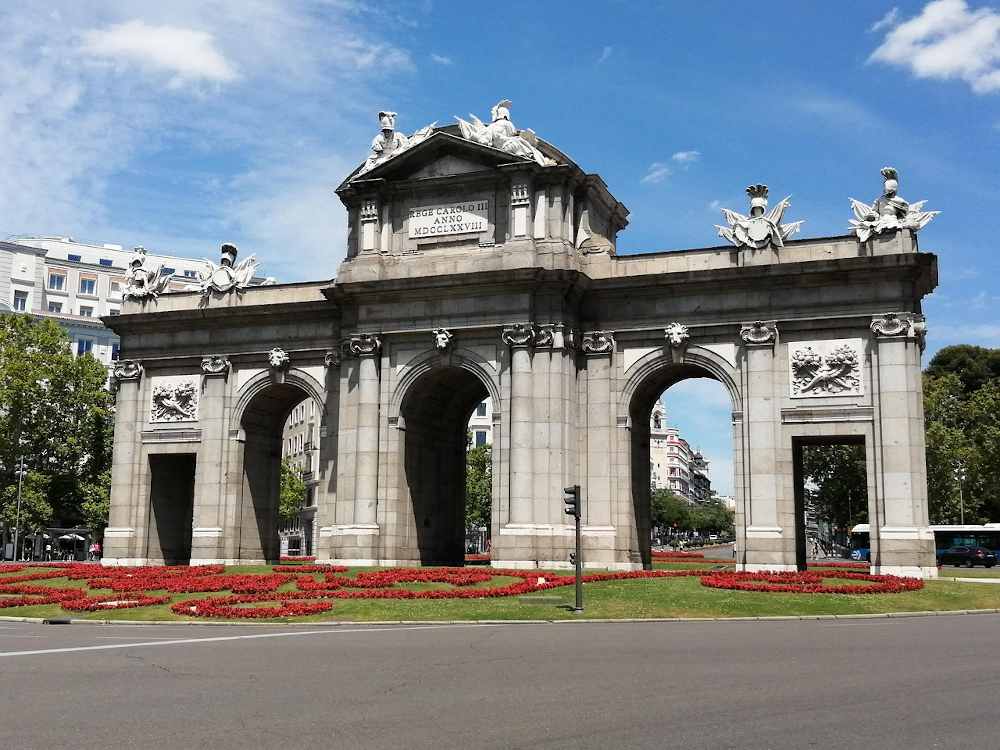 Door of Alcalá in Madrid Spain
